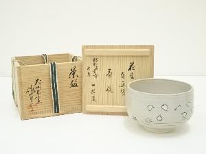 JAPANESE TEA CEREMONY / INUYAMA WARE TEA BOWL CHAWAN BY SAKUJURO OZEKI  